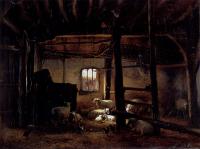 Verboeckhoven, Eugene Joseph - In The Stable